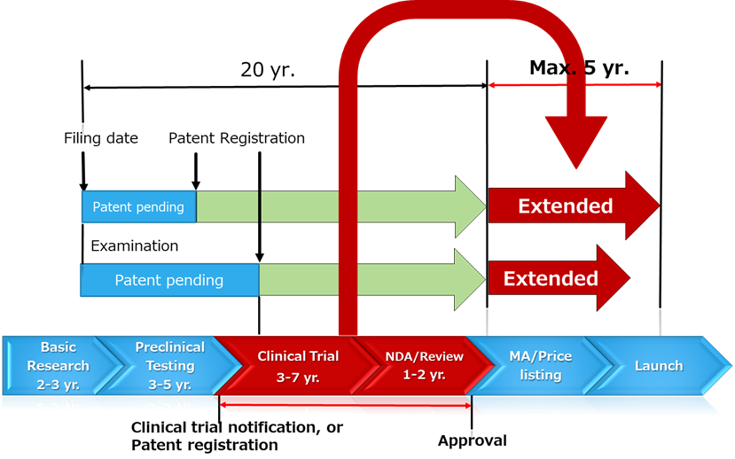 Patent Term Extension Diagram