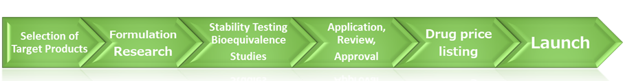 Generic drug development flow